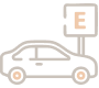 Ícone Estacionamento com valet no prédio